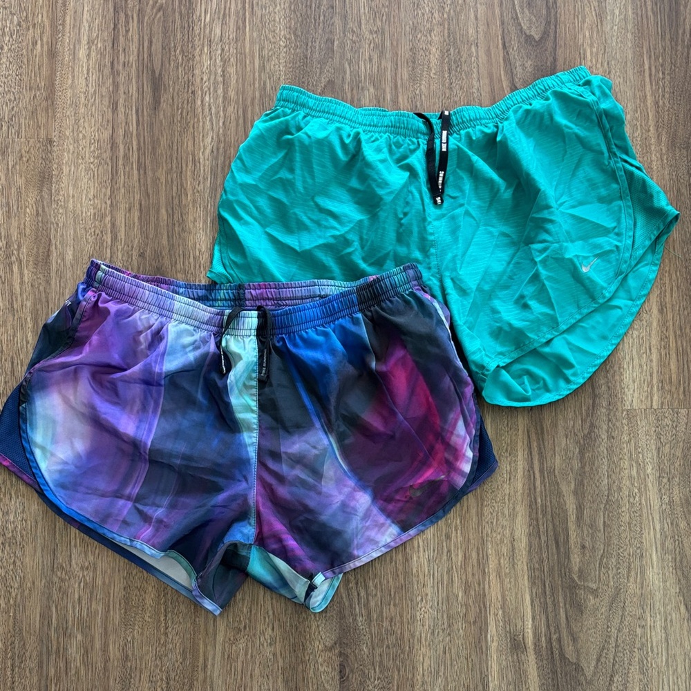 Nike Bundle Women's Teal and Multicolor Athletic Shorts